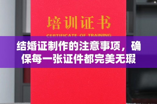 沅陵结婚证制作的注意事项，确保每一张证件都完美无瑕